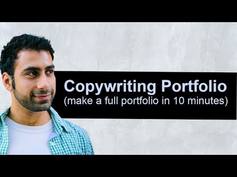 Copywriting Portfolio (make a full portfolio in 10 minutes)