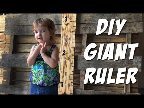 DIY GIANT RULER - How to Build a Child Growth Chart