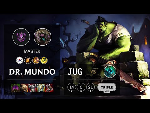 Dr. Mundo Jungle vs Hecarim - KR Master Patch 11.6