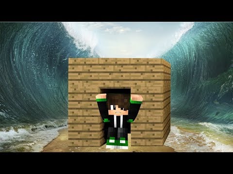 2 tsunami vs 1 house - Minecraft