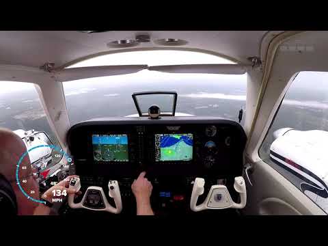 G58 Baron approach and landing ILM