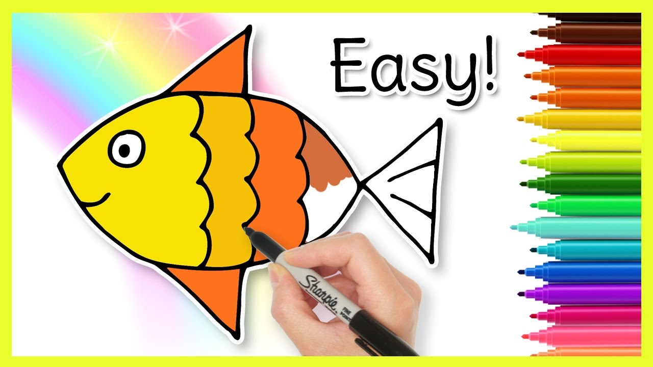 How to Draw a FISH! Easy Drawings for Kids