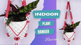 Create stunning macramé plant hangers: step-by-step tutorial/colgador de plantas de interior/macrame