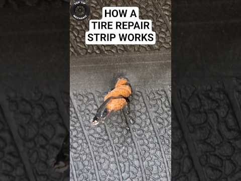 How a Tire Strip Repair Works #tireplug #tirerepair #tirestrip #howitworks