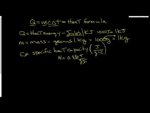 Heat Formula , Q=mc∆t