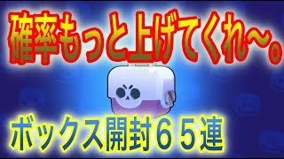【ブロスタ】ボックス開封の闇！？辛すぎる６５連ガチャ今年の運試しで、おみくじがわりに引いていくぅ〜【BrawlStars】