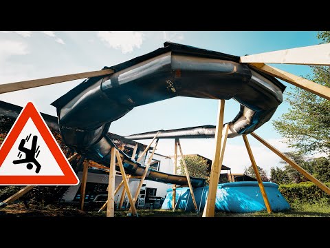 Unsere BADEWANNEN RUTSCHE im Garten eskaliert! #2