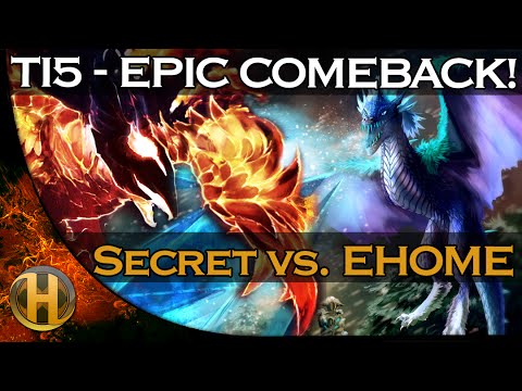 EPIC Comeback Team Secret vs. EHOME Dota 2 TI5