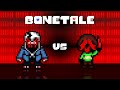 VHS SANS Vs IMPOSSIBLE CHARA Phase 2 Bonetale The Hacker S End