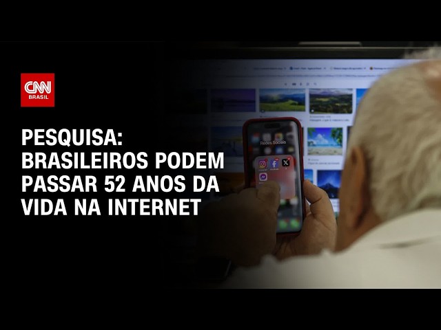 Brasileiros estão passando 52 anos da vida diante de telas, diz pesquisa | LIVE CNN