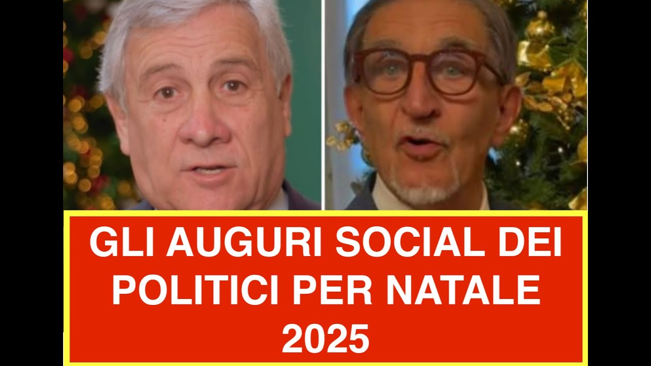 GLI AUGURI SOCIAL DEI POLITICI PER NATALE 2025