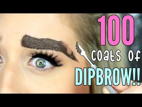 100 COATS OF DIPBROW!! Video