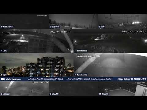Live views from Ukraine 10/13/2022 B - Kramatorsk, Kharkiv, Kyiv, Zaporizhzhia and other cities