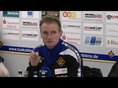 Pressekonferenz nach dem Spiel der TuS Koblenz gegen KSV Hessen Kassel