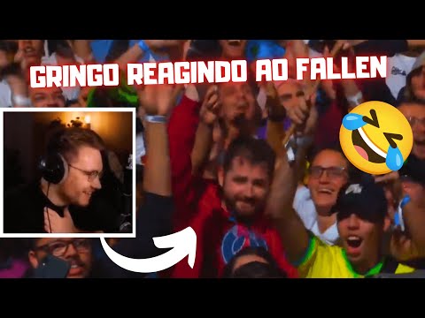 GRINGO REAGINDO AO FALLEN NA TORCIDA DO MAJOR DO RIO - CORTES DO GAULES