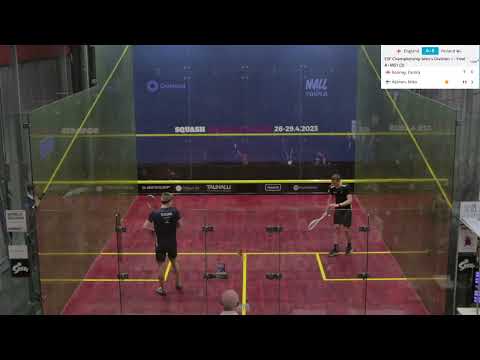 Patrick Rooney - Miko Äijänen (England vs Finland) - ESF European Team Squash Championships 2023