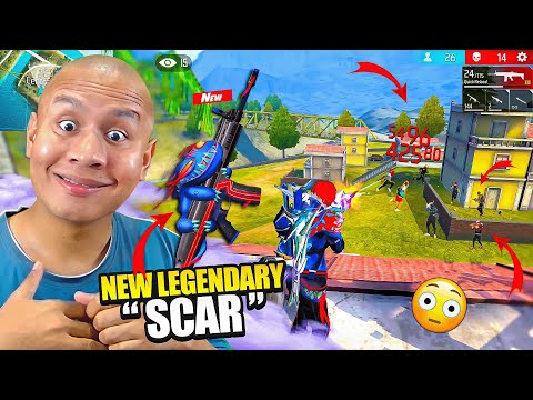 New Legendary Monster Scar Only Red Solo Vs Squad Gameplay 😱 New Bundle, New Emote & New Car 😁