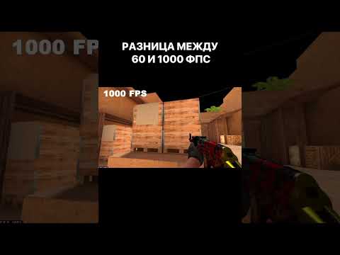 Разница Между 60 ФПС И 1000 ФПС #shorts #standoff #standoff2 #fps