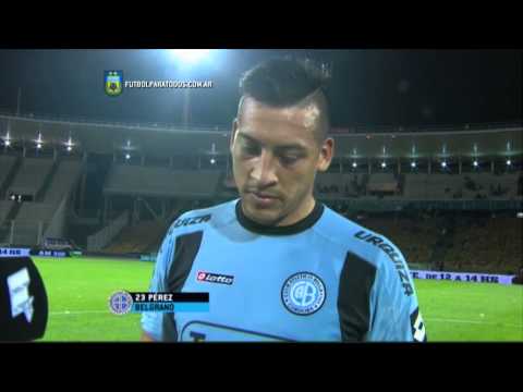 Pérez: "Podemos hacer más". Belgrano 0 - Olimpo 0. Fecha 22. Primera División 2015. FPT.