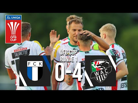 WAC eine Runde weiter | FC Kufstein 0:4 WAC | Highlights ÖFB Cup Runde 1