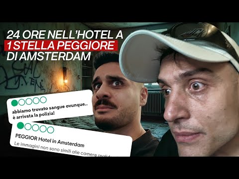 24 HOURS in the WORST 1 Star Hotel in AMSTERDAM😰🇳🇱(we felt sick) | Awed