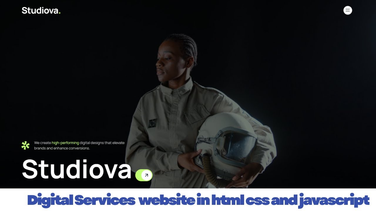 How to make a Digital Services website in HTML CSS and Javascript | Source code