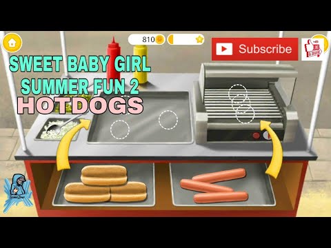 SWEET BABY GIRL SUMMER FUN 2- HOTDOGS