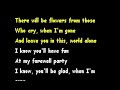 My Farewell Party Gene Watson Karaoke