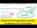 How To Delete User Account Completely In Windows 11 10 Remove All User Files