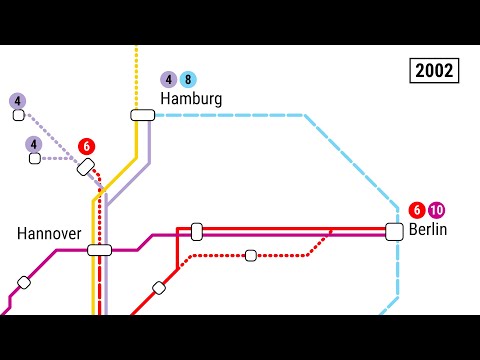 History of the ICE Network of Deutsche Bahn (Part I) [SUB]