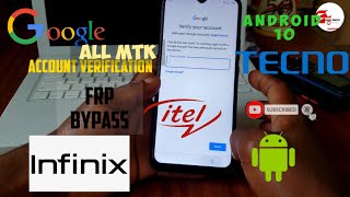 FRP BYPASS ALL INFINIX, TECNO, ITEL PHONE, Android 10 with PC, Google Account Bypass All Mtk Devices