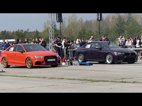 1300HP BMW M240i G42 xDrive vs Audi RS3 Quattro 2.5 TFSI 1/4 mile drag race