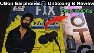UBON Fix Series Earphone Unboxing & Review || Ubon New Earphone