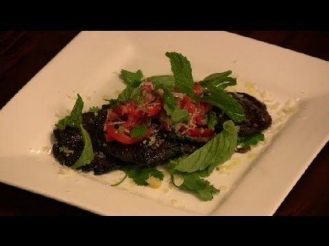 Grilled Mushroom Topped With White Cheddar Recipe : Shiitake Mushroom Recipes