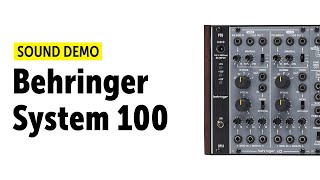 Video thumbnail for Behringer System 100 Sound Demo (no talking) by Bonedo Synthesizers