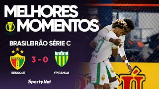 O BRUSQUE VENCE E SOBE NA TABELA - Brusque 3x0 Ypiranga - Melhores Momentos Série C