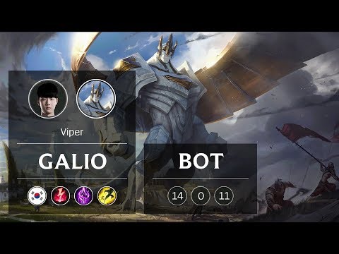 Galio Bot vs Ezreal - KR Challenger Patch 8.24