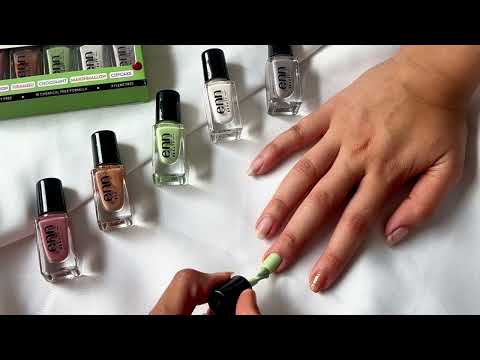 Enn Nail Paint Kit With Extra Shine 5 In 1 Macaron, Tiramisu