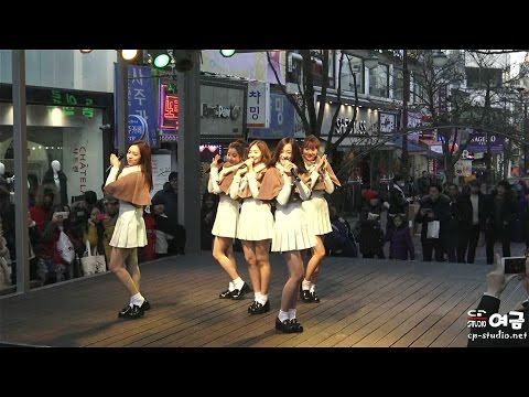 160110 에이프릴(April) 직캠 - 스노우맨(Snowman) at 인천 부평 문화의 거리 by 여금