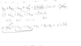 Classifying PDE's as Linear, Semilinear, Quasilinear or Nonlinear