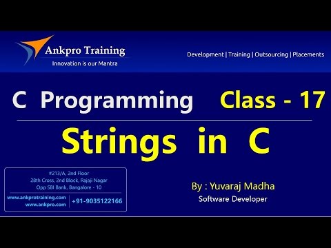 C language Class 17 Strings | What is a string | string functions | strcat strcpy strlen