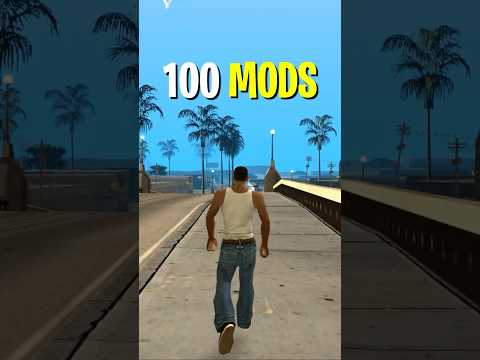 GTA San Andreas With 100 MODS 🔥 #gtasanandreas #gtasa