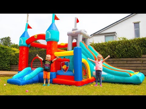 Outdoor Playground for Kids and Family Fun Activities with Gaby and Alex