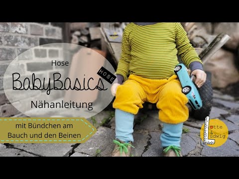 Sewing instructions for baby pants Baby Basics bloomers