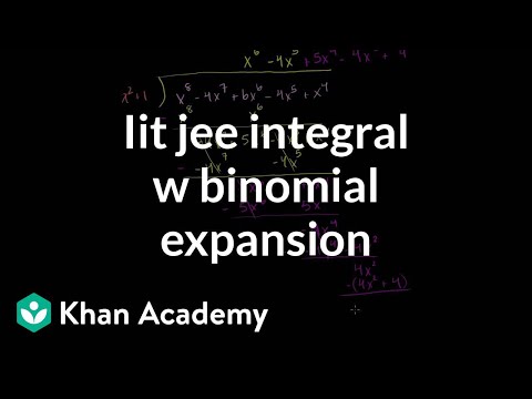 Integral with binomial expansion - IIT JEE Video Lecture