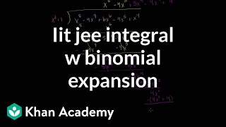 IIT JEE Integral with Binomial Expansion