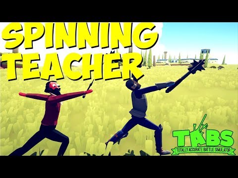 Like A Record! The Teacher vs Other Units (Spinning Edition) 1v1 + Bonus - TABS MODDED