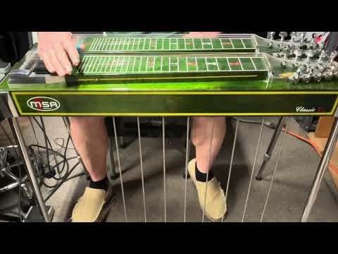 MSA Super Sustain II XL D-10 (Double Neck Ten String) 1980 - Transparent Green image 10