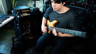 Video thumbnail for How to string, clean, and tune a HEADLESS BASS guitar (Zon VB4) by Dylan Edmunds