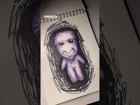 Drawing Scribble Art ( Ao Oni ) #art #scribbleart #drawing #horror #aooni #roblox